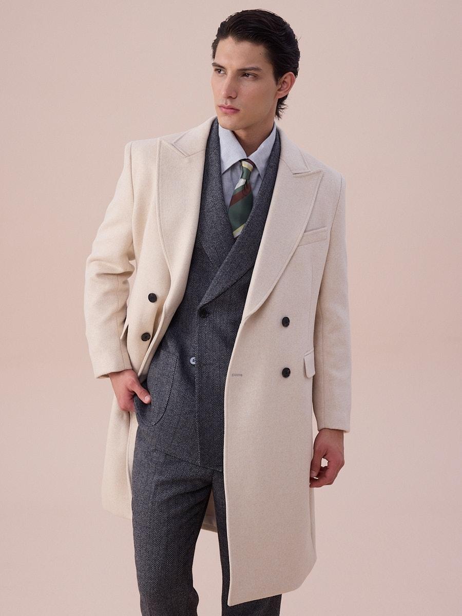 Loops Sanremo Double-Breasted Overcoat