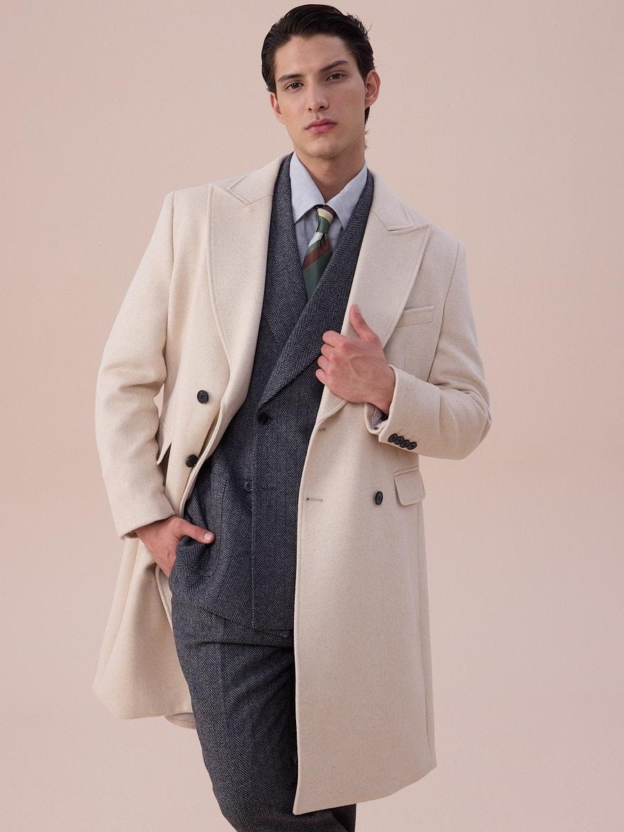 Loops Sanremo Double-Breasted Overcoat