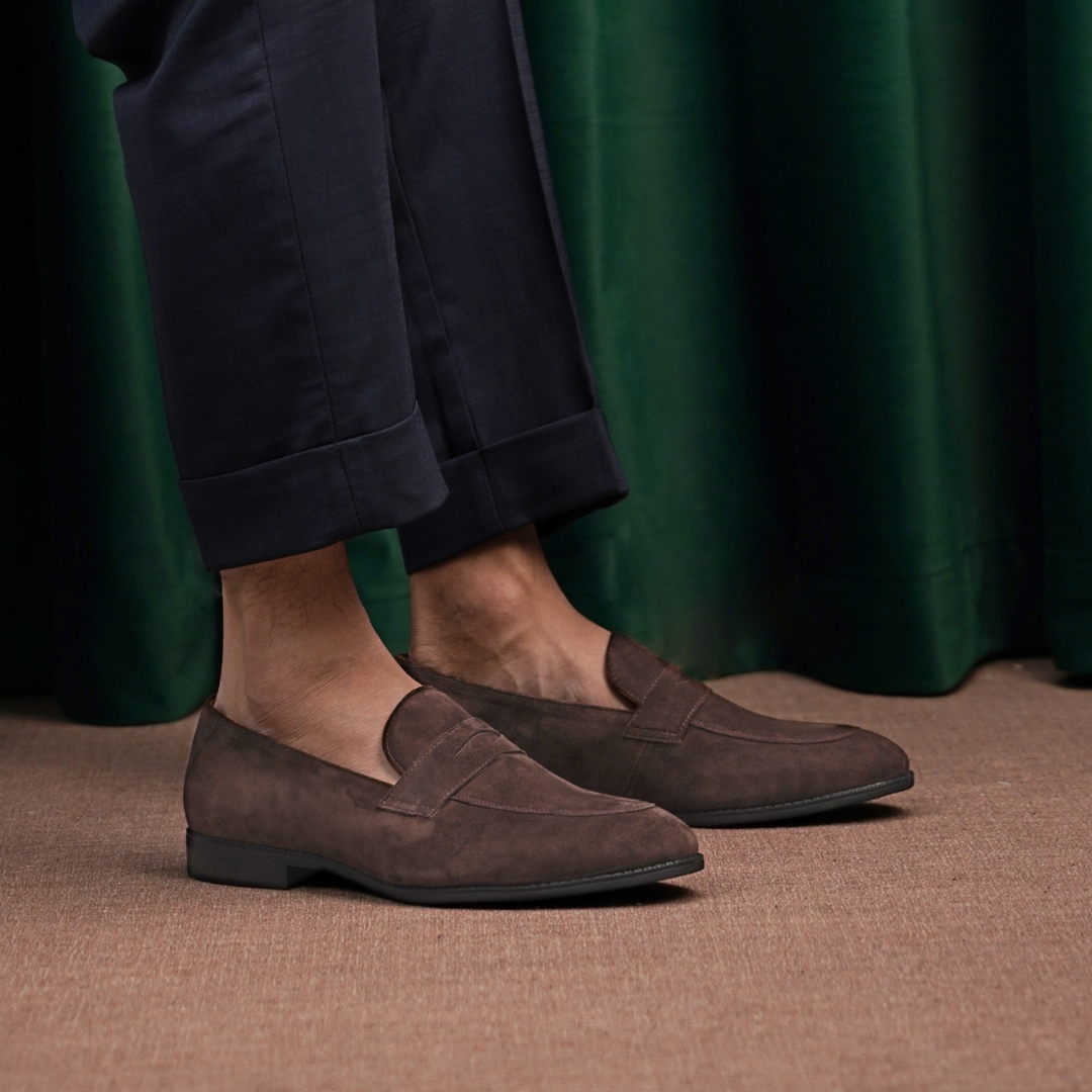 Men’s Cagliari Suede Penny Loafer