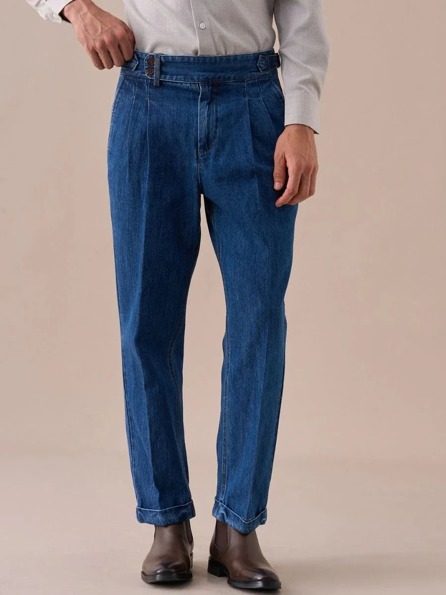 Calça jeans de cintura alta Isernia