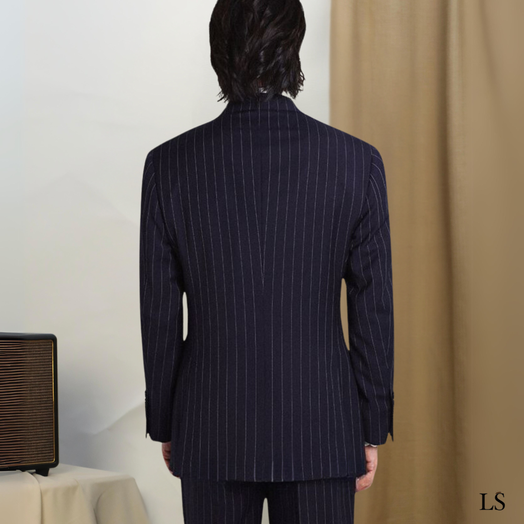 Udine Pinstripe Double-Breasted Suit
