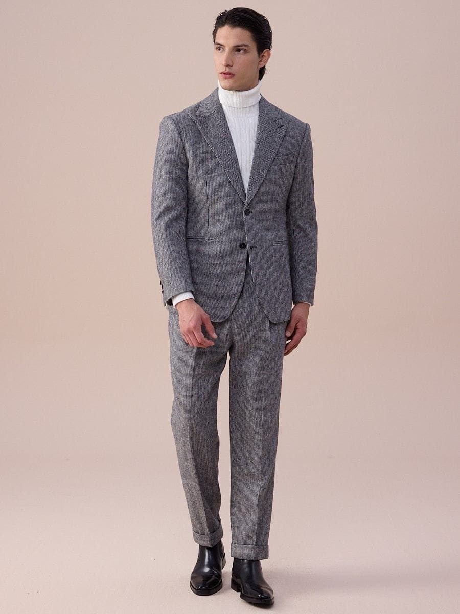 Piemonte Single-Breasted Wool Suit
