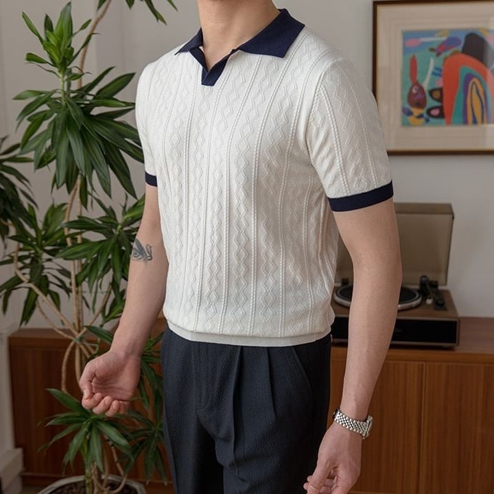 Marsala Knit Polo