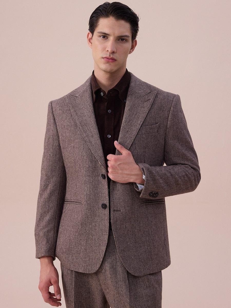 Piemonte Single-Breasted Wool Suit
