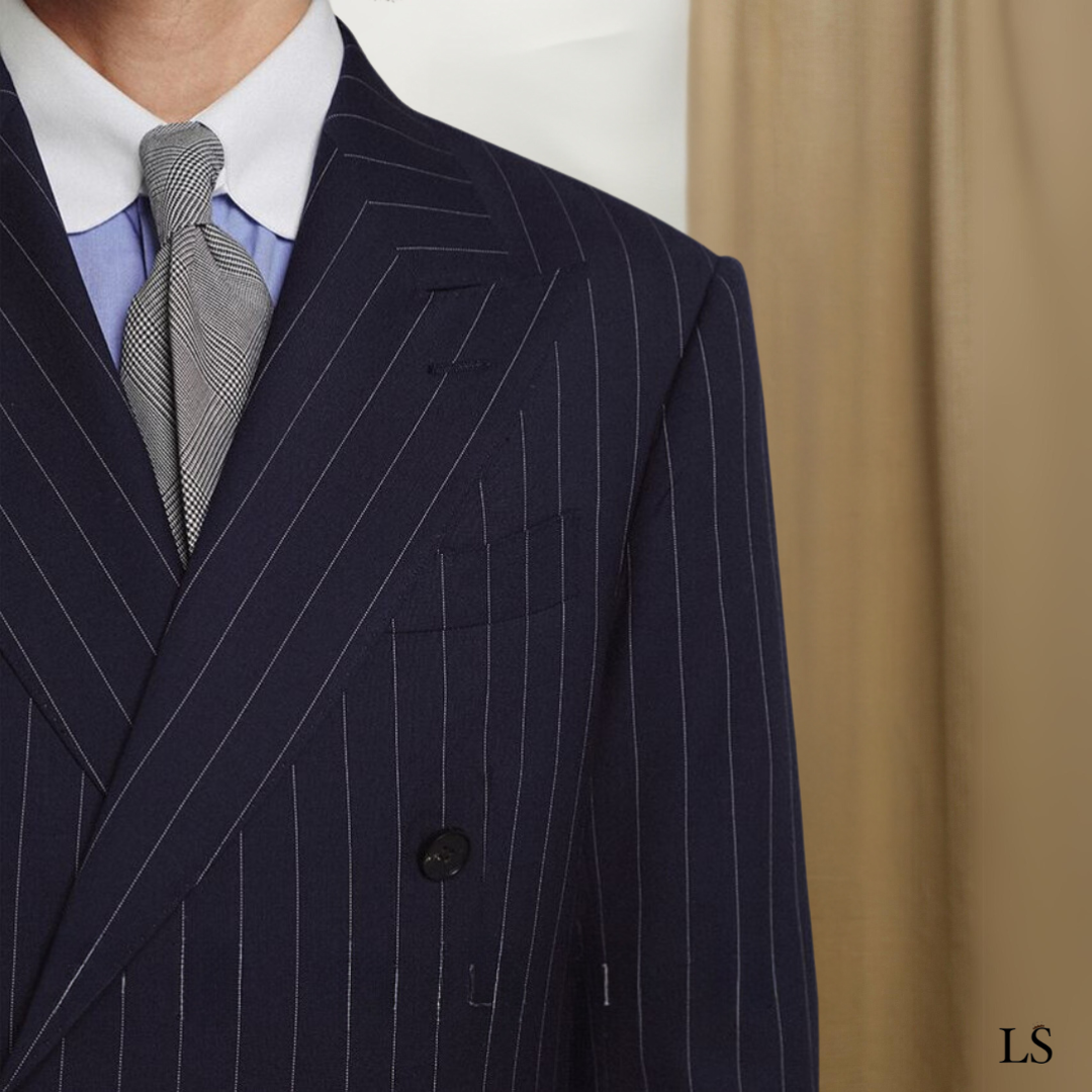 Udine Pinstripe Double-Breasted Suit