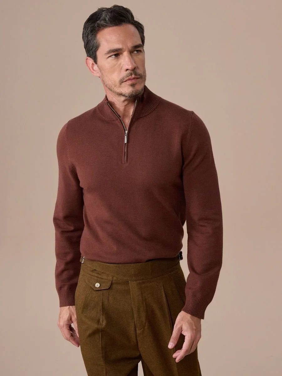 Loops Half-Zip Knit Sweater