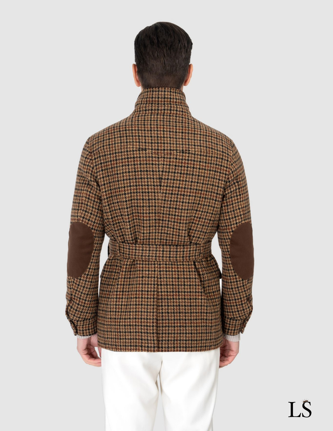 Tweed Safari Jacket with Belt