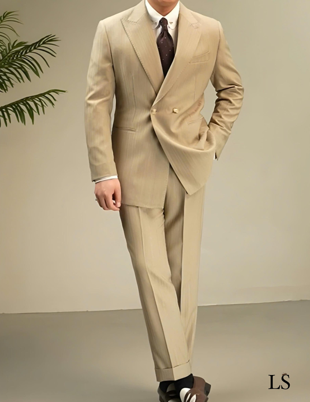 Riviera Linen Double-Breasted Suit