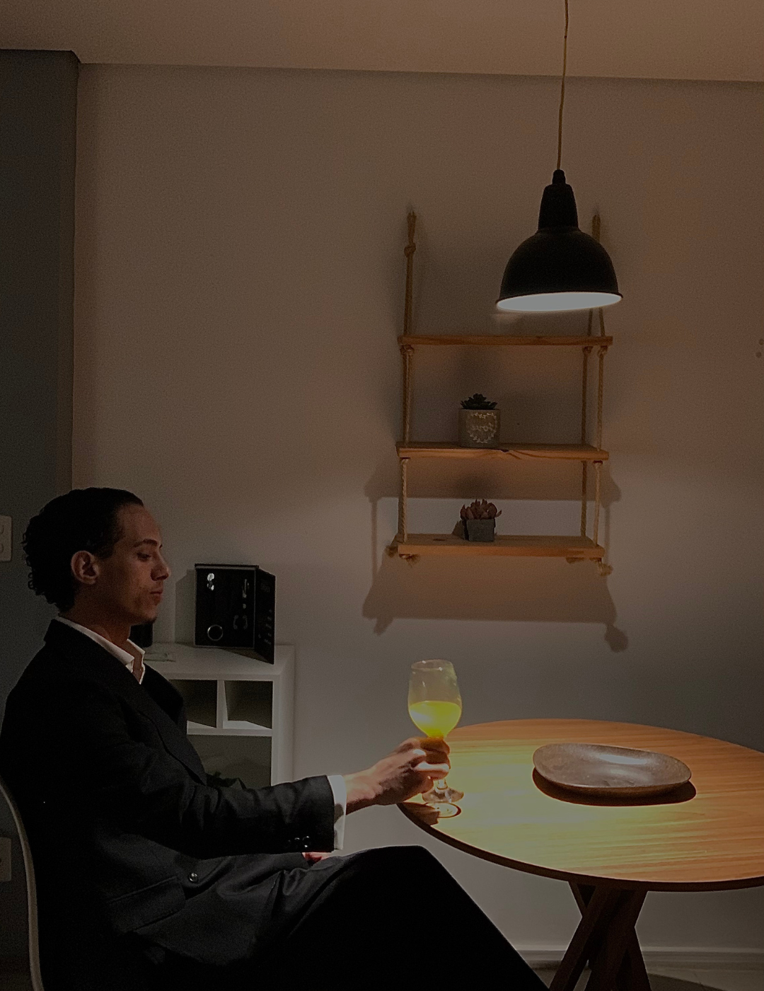 Terno Gênova Preto de Abotoamento Duplo