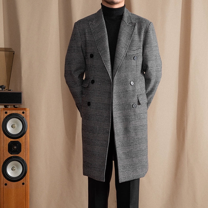 Prince of Wales Double Breasted Overcoat