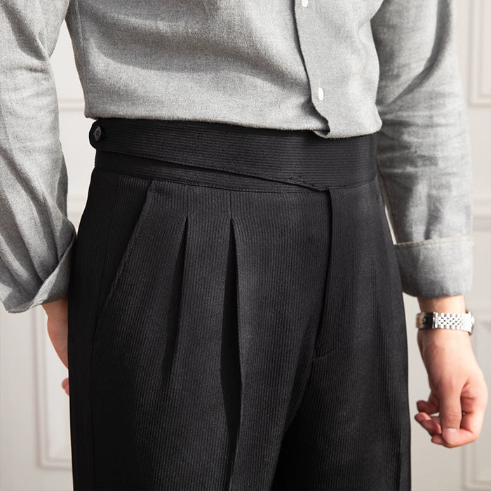 Textured Bologna Gurkha Pants