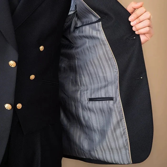 Two-Button Peak Lapel Blazer