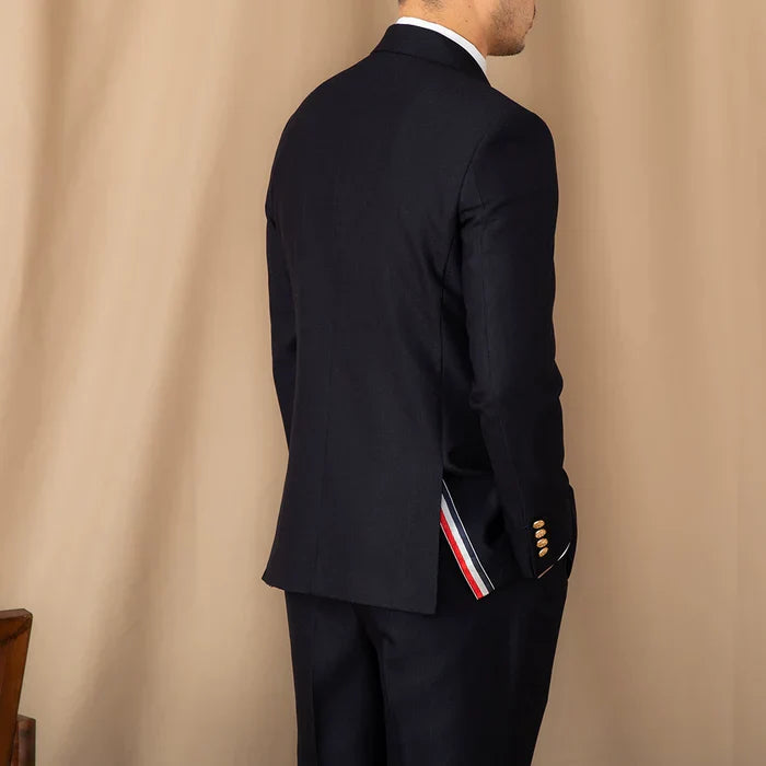Overlap Suit with Gold Buttons