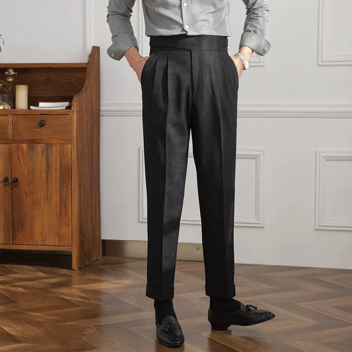Textured Bologna Gurkha Pants