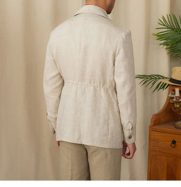 Pure Linen Safari Jacket