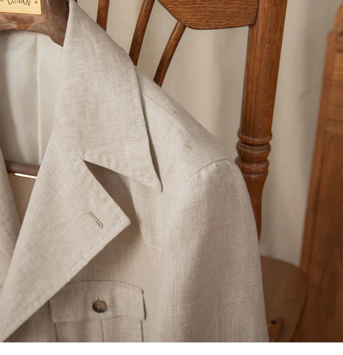 Pure Linen Safari Jacket
