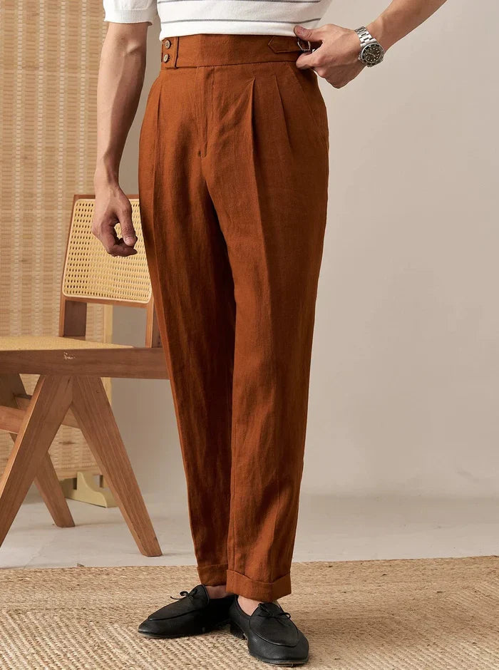Linen Pants Looped LS035