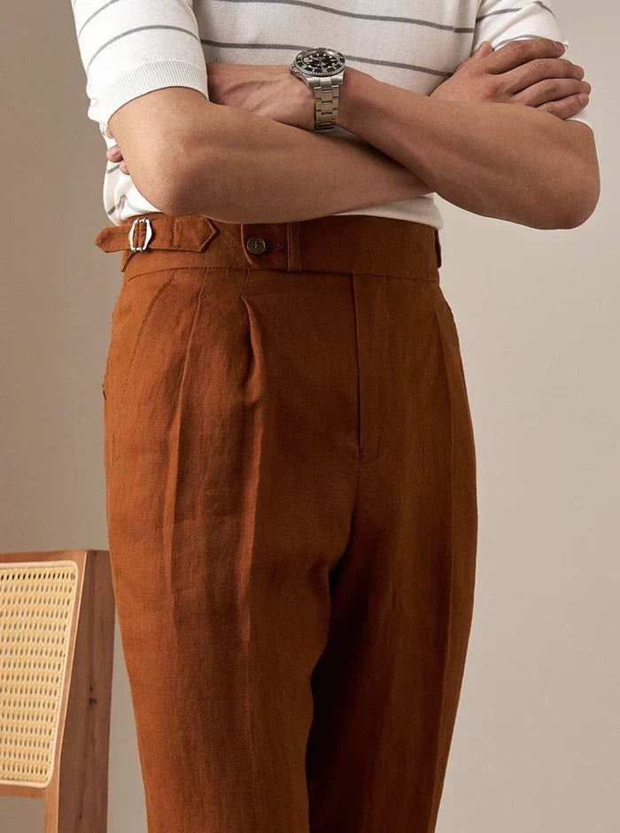 Linen Pants Looped LS035