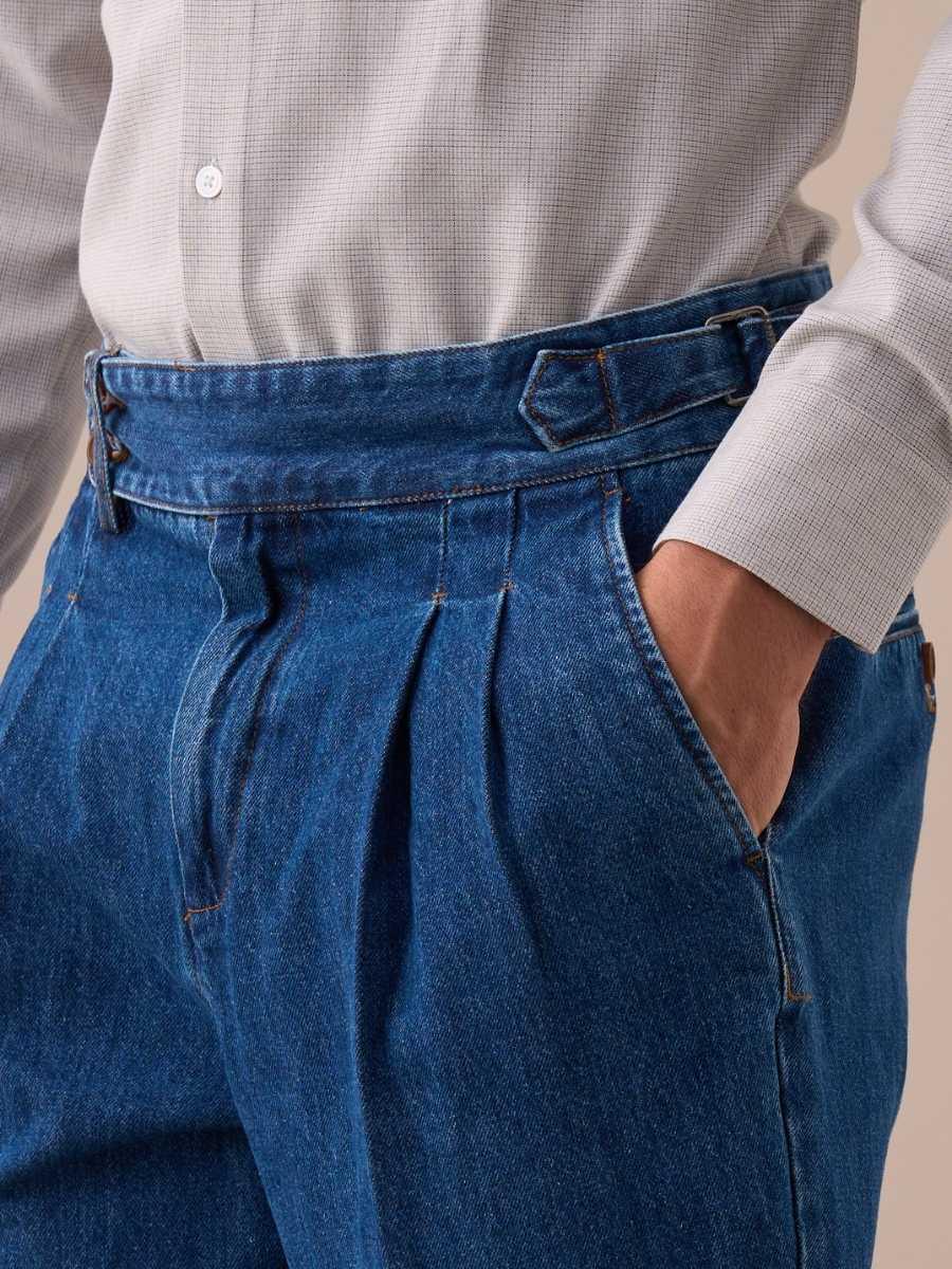 Calça jeans de cintura alta Isernia