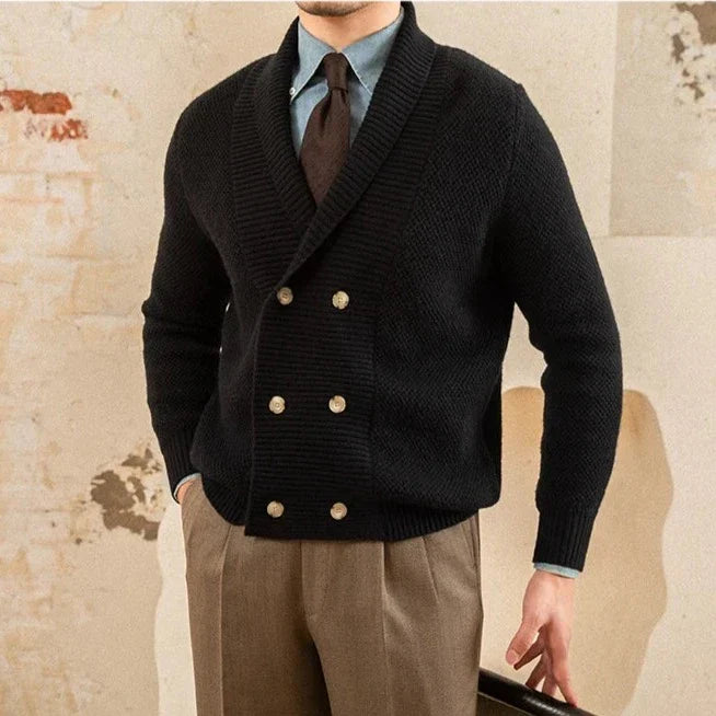 Looped LS001 English Double-Breasted Cardigan