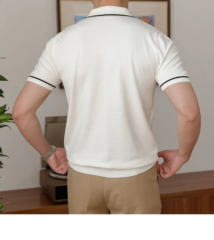 Looped LS046 Men's Tricot Polo Shirt