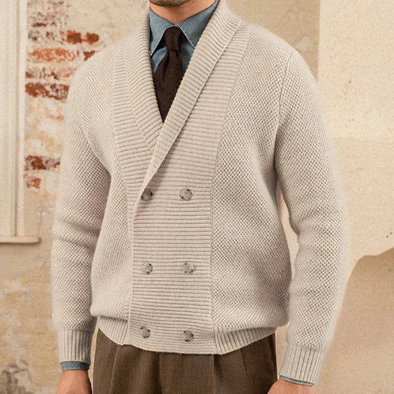 Looped LS001 English Double-Breasted Cardigan