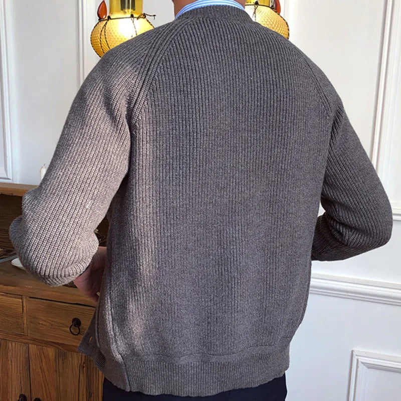 Looped Men's Knit Cardigan