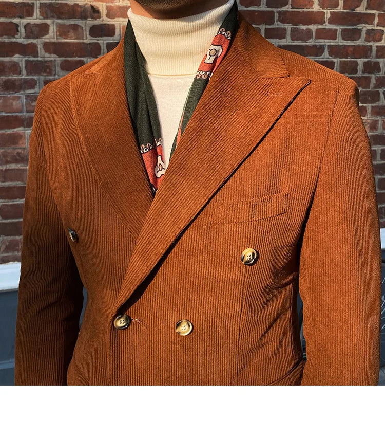 Looped Velvet Wrap Blazer LS019