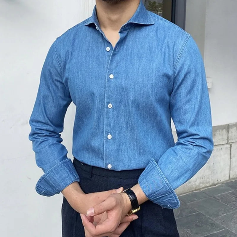 Men's Dress Shirt Looped LS021