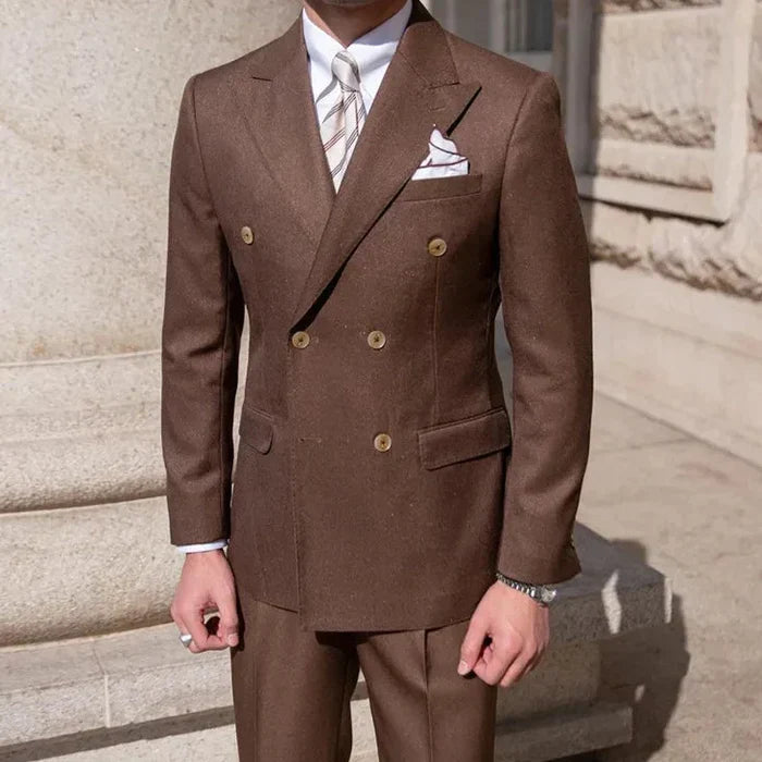 Slim Fit Men’s Overlap Suit Looped LS006
