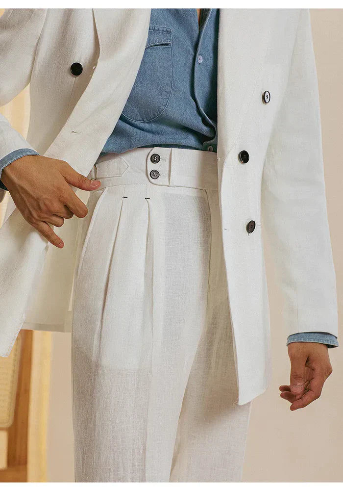 Linen Pants Looped LS035