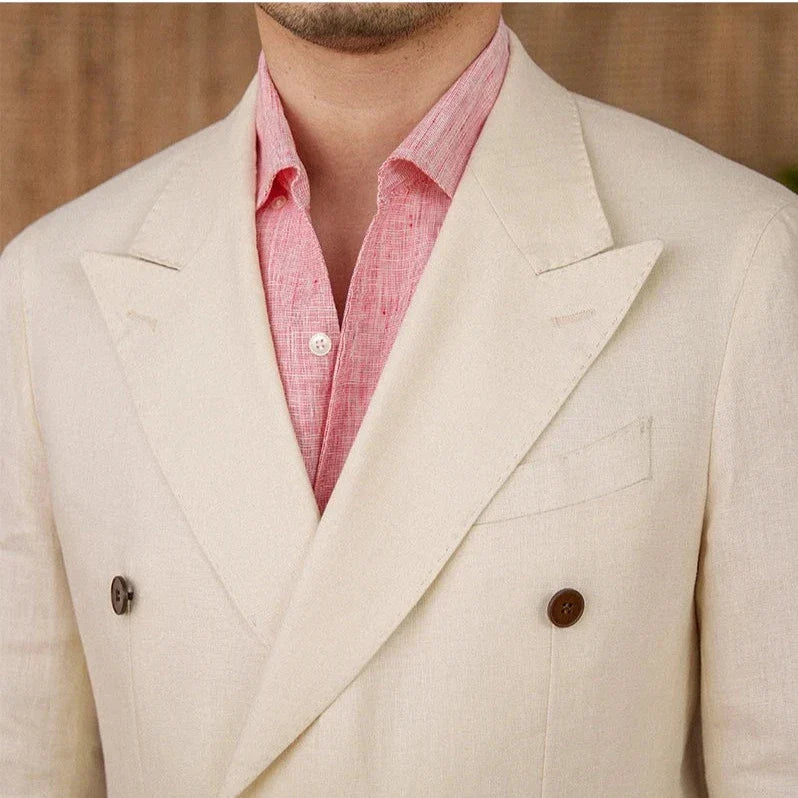 Veyron Linen Overlap Suit