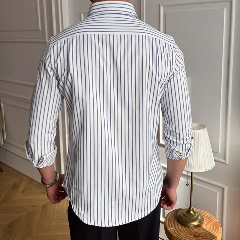 Men's Dress Shirt Looped LS016