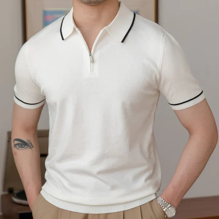 Looped LS046 Men's Tricot Polo Shirt