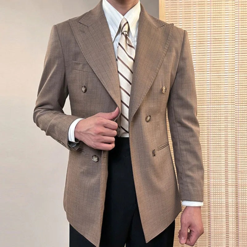 Double Breasted Blazer Looped LS033