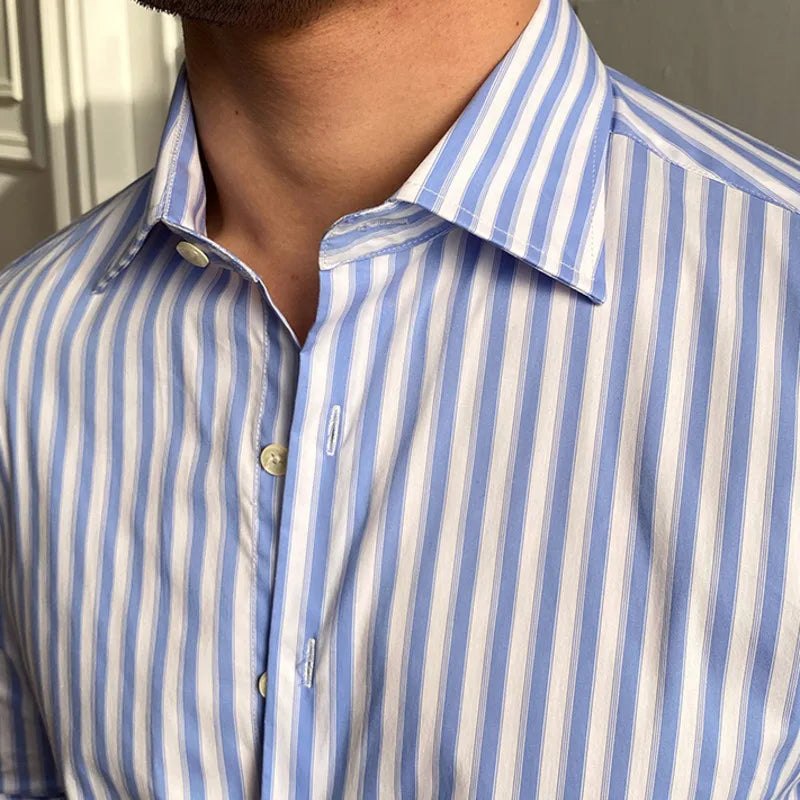 Looped LS038 Striped Shirt