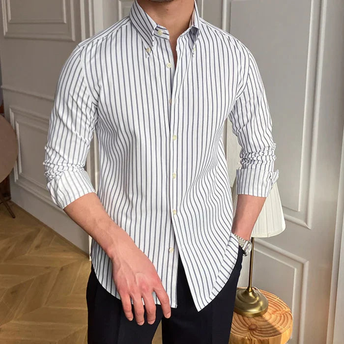 Men's Dress Shirt Looped LS016