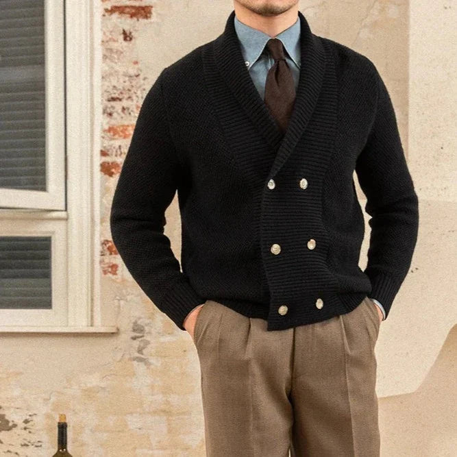 Looped LS001 English Double-Breasted Cardigan