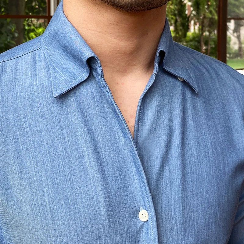 Men's Dress Shirt Looped LS033