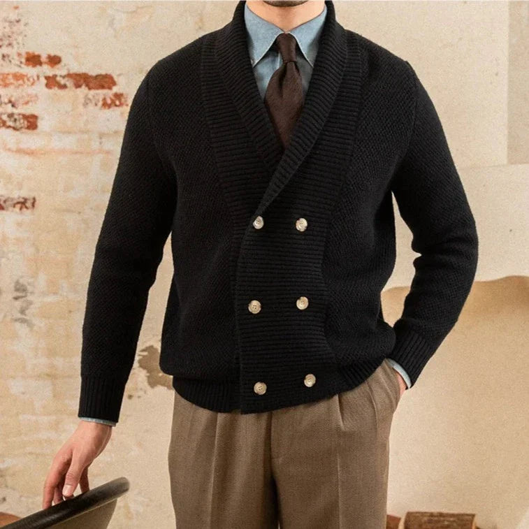 Looped LS001 English Double-Breasted Cardigan