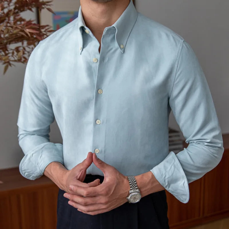 Men's Dress Shirt Looped LS023