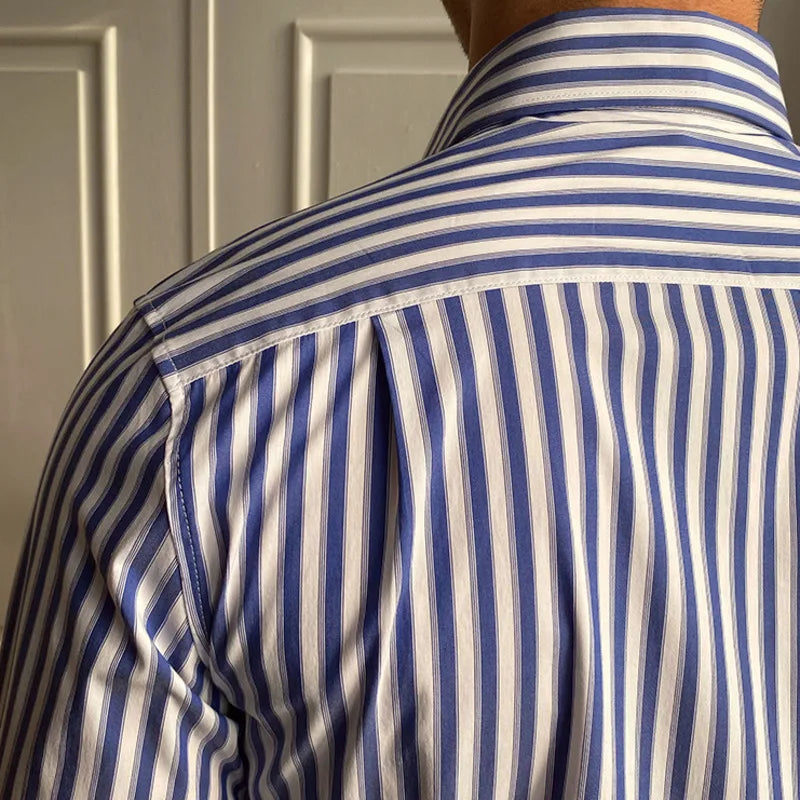 Looped LS038 Striped Shirt