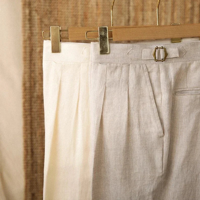 Veyron Linen Overlap Suit