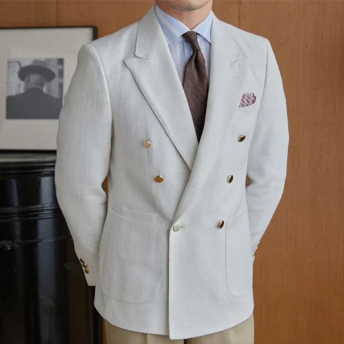 Wrap Blazer Bari White
