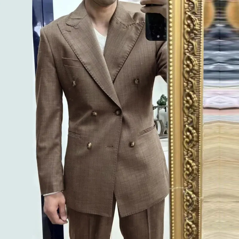 Double Breasted Blazer Looped LS033