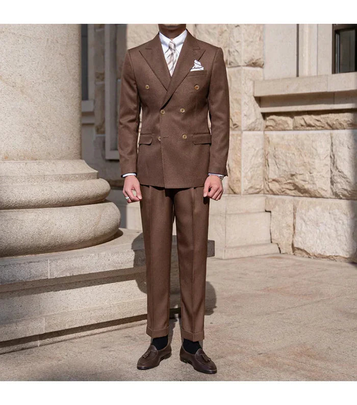Slim Fit Men’s Overlap Suit Looped LS006