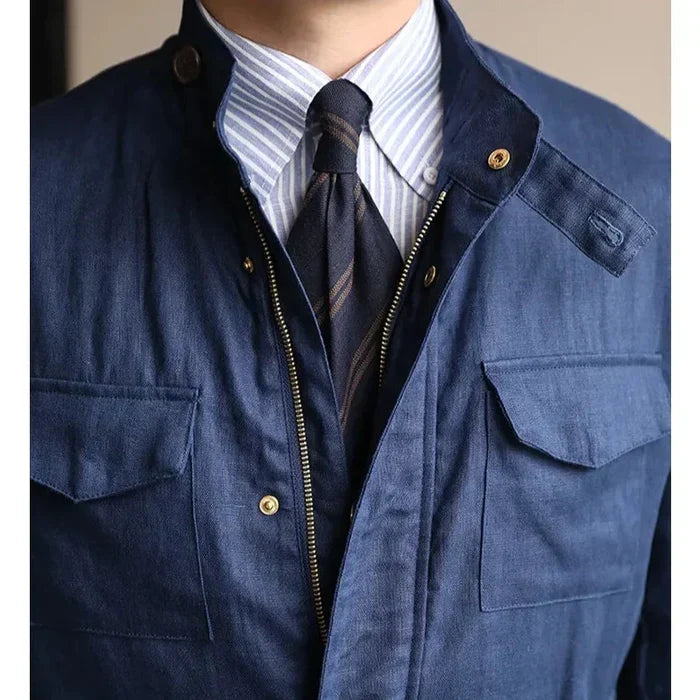 Looped LS001 Men's Linen Parka