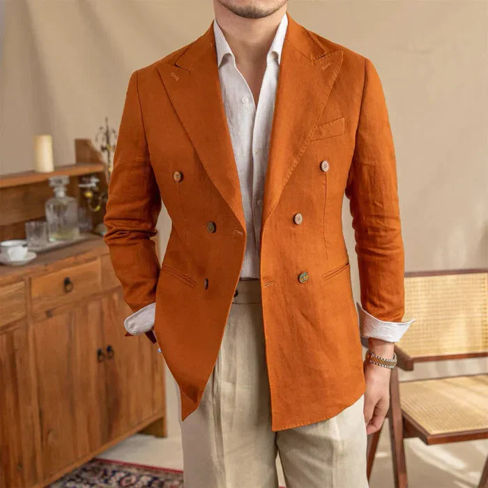 Looped Linen Blazer LS035