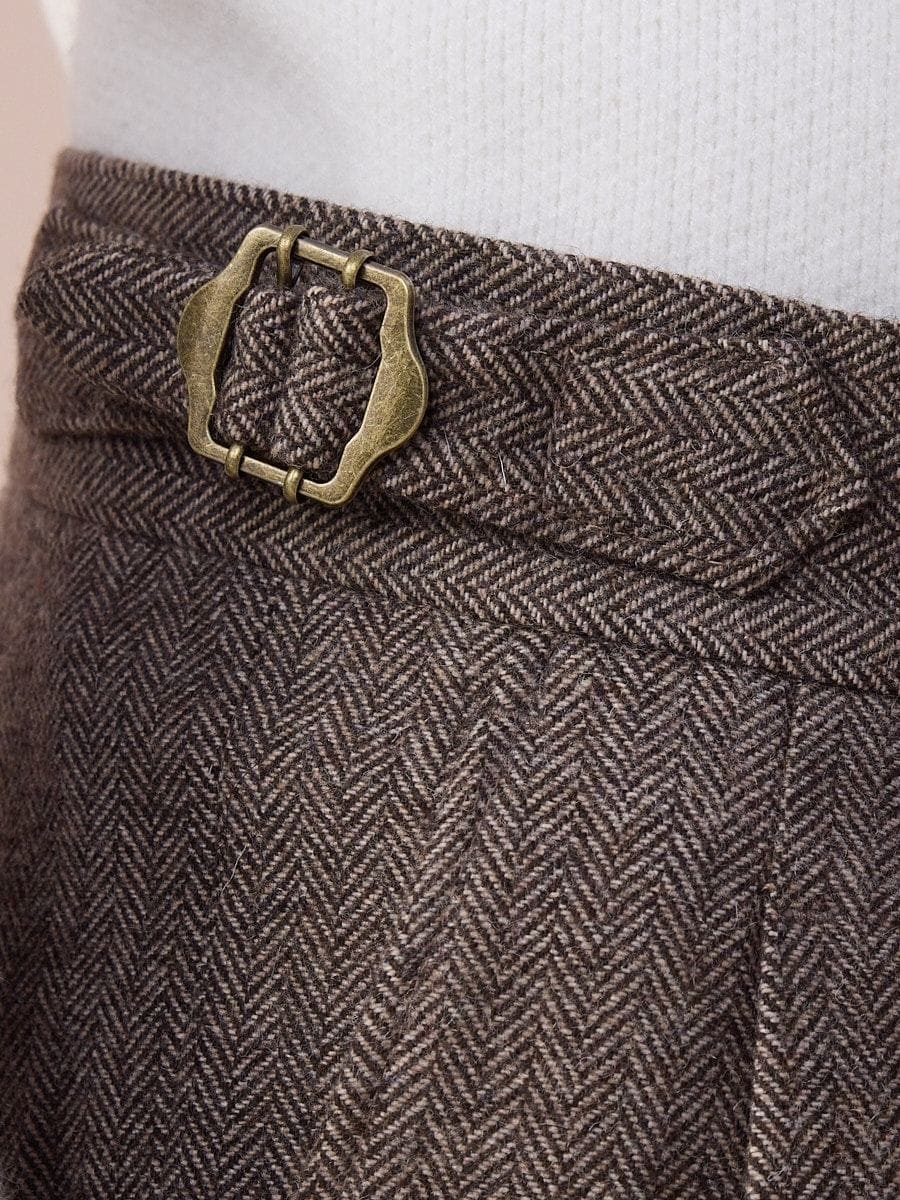 Ligúria Herringbone Wool Single-Breasted Suit