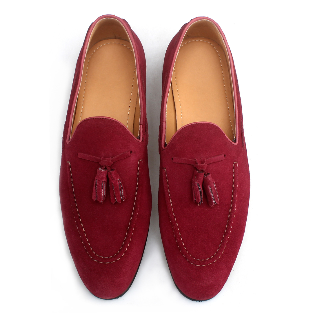 Men's Bologna Suede Tassel Loafer